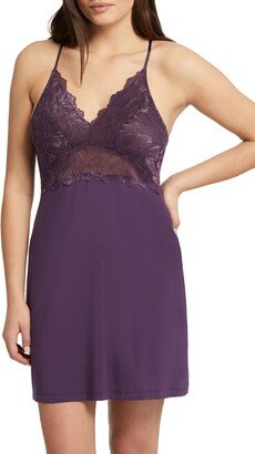 Winter Bliss Lace Trim Chemise