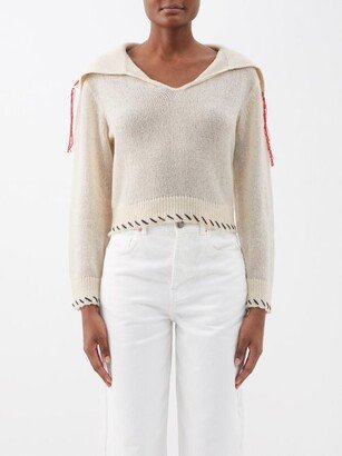 Nimbus Whipstitched Cashmere-blend Sweater