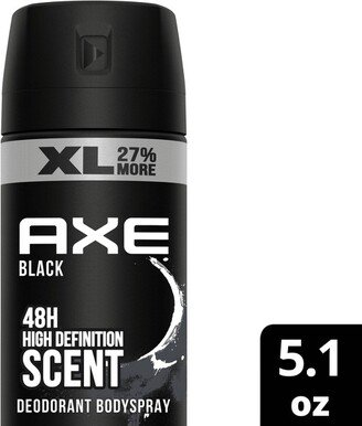 Axe Black Deodorant Body Spray - Floral/Woodsy/Fresh/Fruity/Cedar Scent - 5.1oz