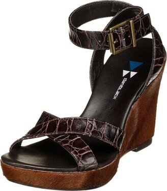 daniblack Women's Free Ankle Strap Wedge Sandal