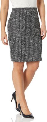 Women's Petite Jacquard Pencil Skirt