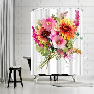 71 x 74 Shower Curtain, Flowers by Suren Nersisyan