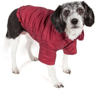 Lightweight Adjustable and Collapsible 'Sporty Avalanche' Dog Coat w/ Pop-out Zippered Hood