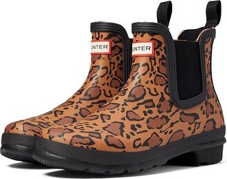 Chelsea Leopard Print (Rich Tan/Saddle/Black) Women's Rain Boots