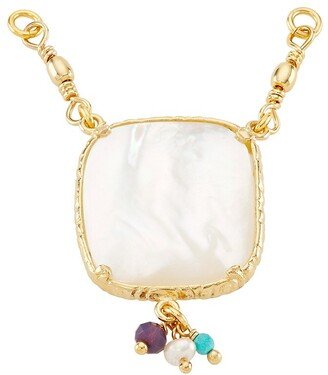 Serti 24K-Gold-Plated & Quartz Charm