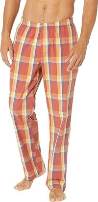 Comfort Stretch Woven Sleep Pants Regular (Orange Spice) Men's Pajama