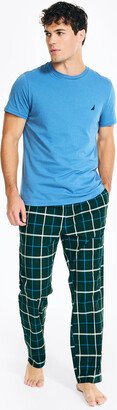 Plaid Fleece Sleep Pant-AB