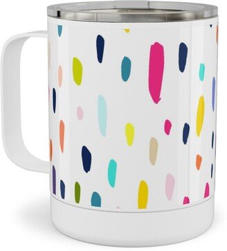 Travel Mugs: Summer Beach Party - Multi Stainless Steel Mug, 10Oz, Multicolor