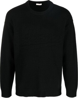 Logo Jacquard Wool Jumper