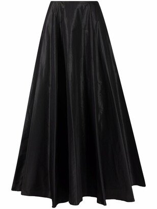 Pleated Full Maxi Skirt