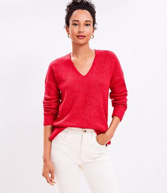 Ribbed V-Neck Sweater-AD