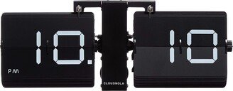 Flipping Out Clock by Cloudnola BLACK/BLACK