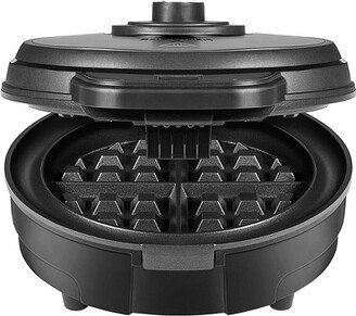 Anti-Overflow Waffle Maker Black Stainless Steel