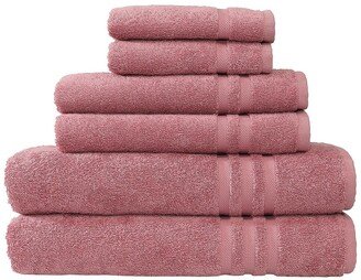 Denzi 6-Piece Towel Set - Tea Rose