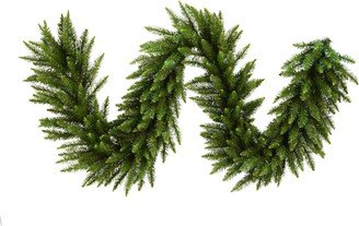 9' Camdon Fir Artificial Christmas Garland - Unlit - Faux Holiday Garland - Indoor Seasonal Home Decor - Garland for Mantel and/or Staircase