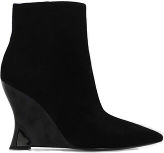 Pointed Toe Wedge Boots-AA