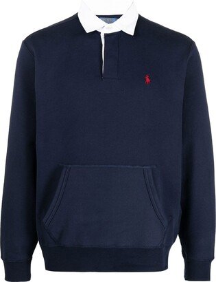 Long-Sleeved Polo Shirt-AB