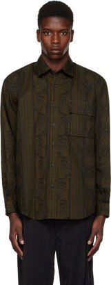 Navy & Brown Paisley Shirt