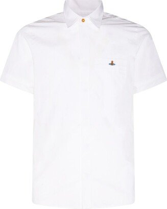 Orb Embroidered Short-Sleeved Shirt