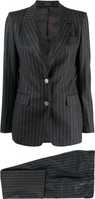 Pinstriped Single-Breasted Wool Suit