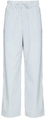 Striped Drawstring Poplin Pajama Bottoms