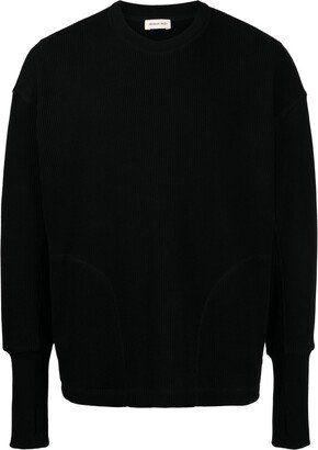 Drop-Shoulder Cotton Jumper