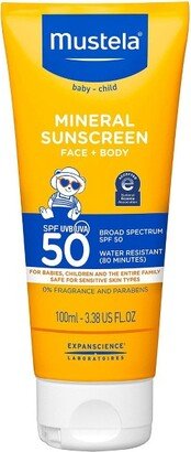 Fragrance Free Mineral Baby Sunscreen Lotion SPF 50 - 3.38 fl oz