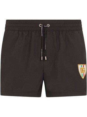 Side-Stripe Logo Swimming Shorts