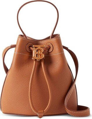 Grained-Leather Bucket Bag