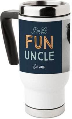 Travel Mugs: Uncle Fun Travel Mug With Handle, 17Oz, Black