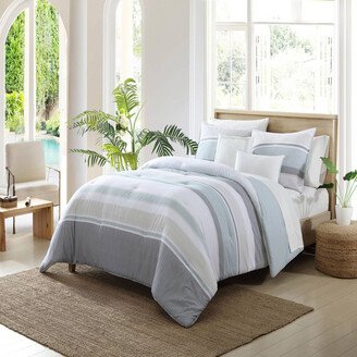 Eastport Blue Full/queen Comforter-Sham Bonus Set