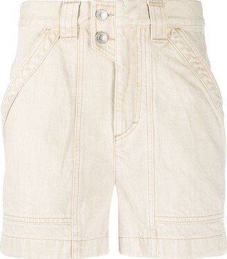 MARANT ÉTOILE Sintio cotton thigh-length shorts