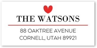 Address Labels: Sentimental Heart Address Label, White, Address Label, Matte