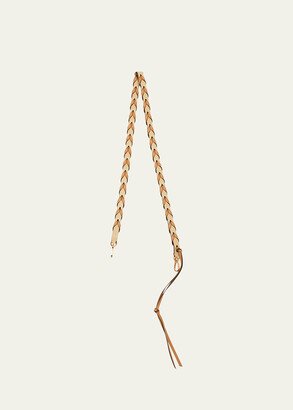 Braided Leather Shoulder Strap