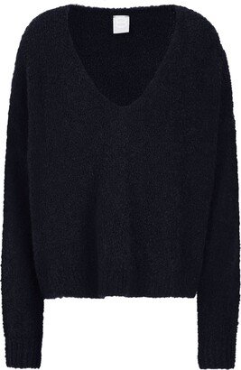 Knit Deep V-neck Sweater Sweater Black