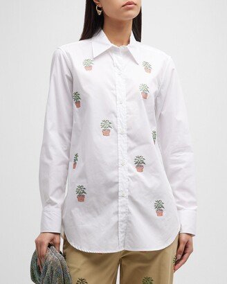 Lorangerie Strass Embellished Classic Shirt