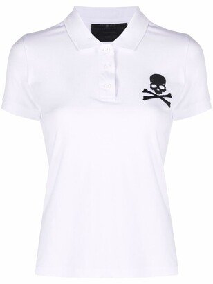 Skull-Patch Polo Shirt