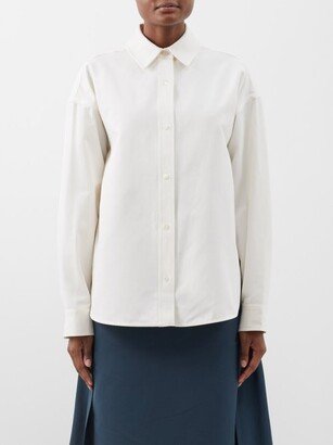 Leonora Cotton-blend Grosgrain Shirt