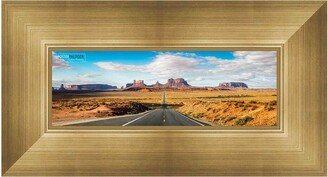 PosterPalooza 12x4 Contemporary Gold Complete Wood Picture Frame with UV Acrylic, Foam Board Backing, & Hardware