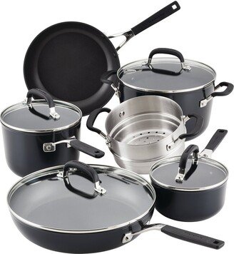 Hard-Anodized Nonstick Cookware Pots And Pans Set-AA