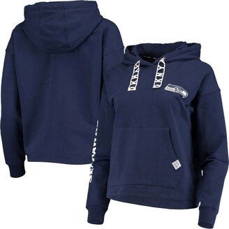 Women's College Navy Seattle Seahawks Staci Pullover Hoodie