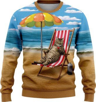 Generic Bengal Ugly Christmas Sweaters for Women - Cat's Holiday Mens Sweater Xmas Holiday Crew Neck Shirt Set 40 Size 2XL