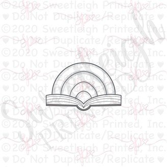 Open Book Plaque Cookie Cutter