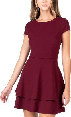 Juniors' Back-Tie A-Line Dress