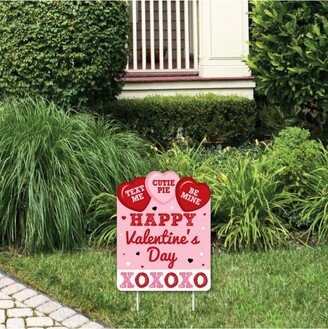 Big Dot Of Happiness Conversation Hearts - Outdoor Lawn Sign Valentine's Day Party Yard Sign 1 Pc