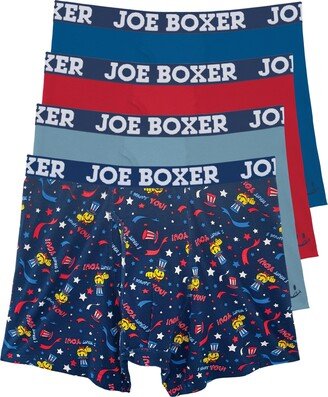 Men's Americana Boxer Briefs, Pack of 4