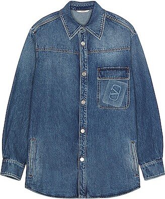 Denim Camicia in Blue