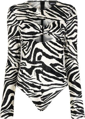 Zebra print bodysuit