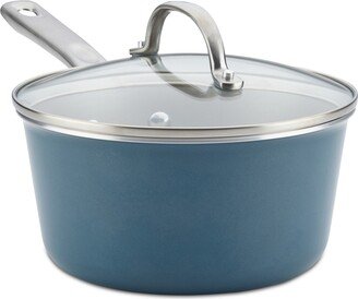 Porcelain Enamel 3-Qt. Non-Stick Saucepan & Lid