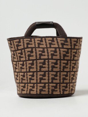 FF shopping bag in jacquard cashmere-AA